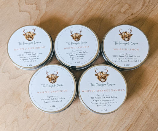 100% Grass Fed Whipped Tallow Balm 4 fl oz