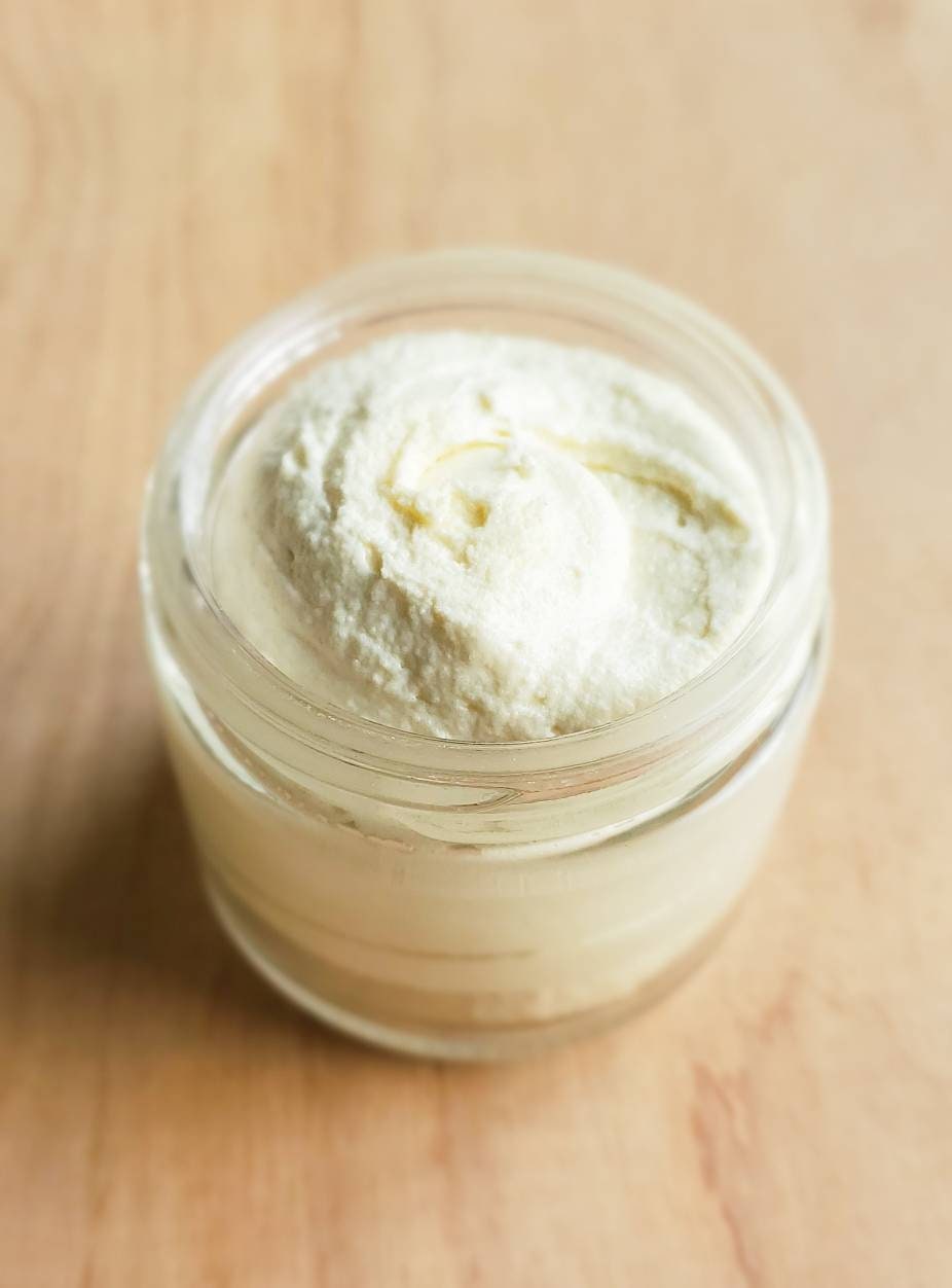Vanilla Coffee Latte whipped tallow balm, glass jar