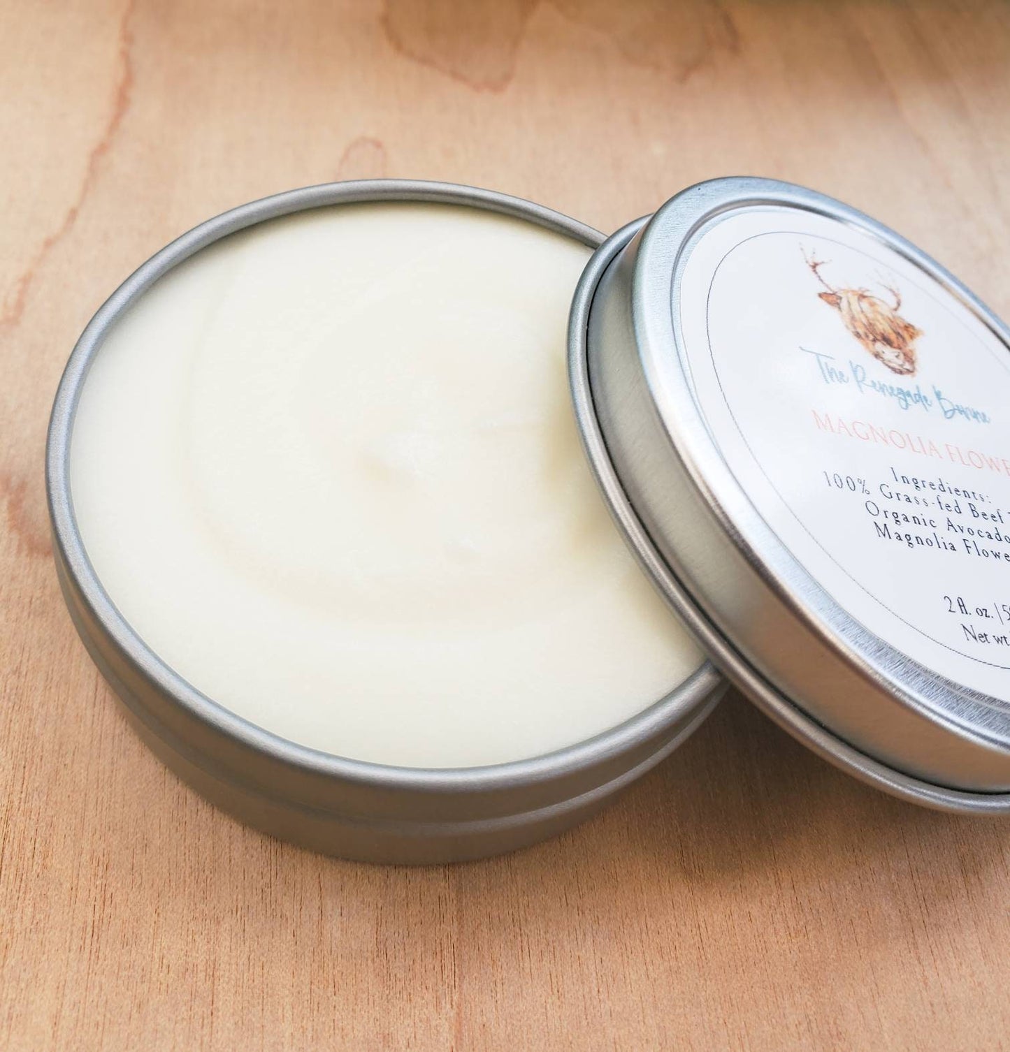 Magnolia Flower, Whipped Tallow Balm 2 fl oz