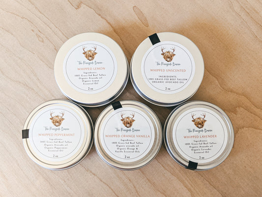100% Grass-Fed Whipped Tallow Balm 2 fl oz
