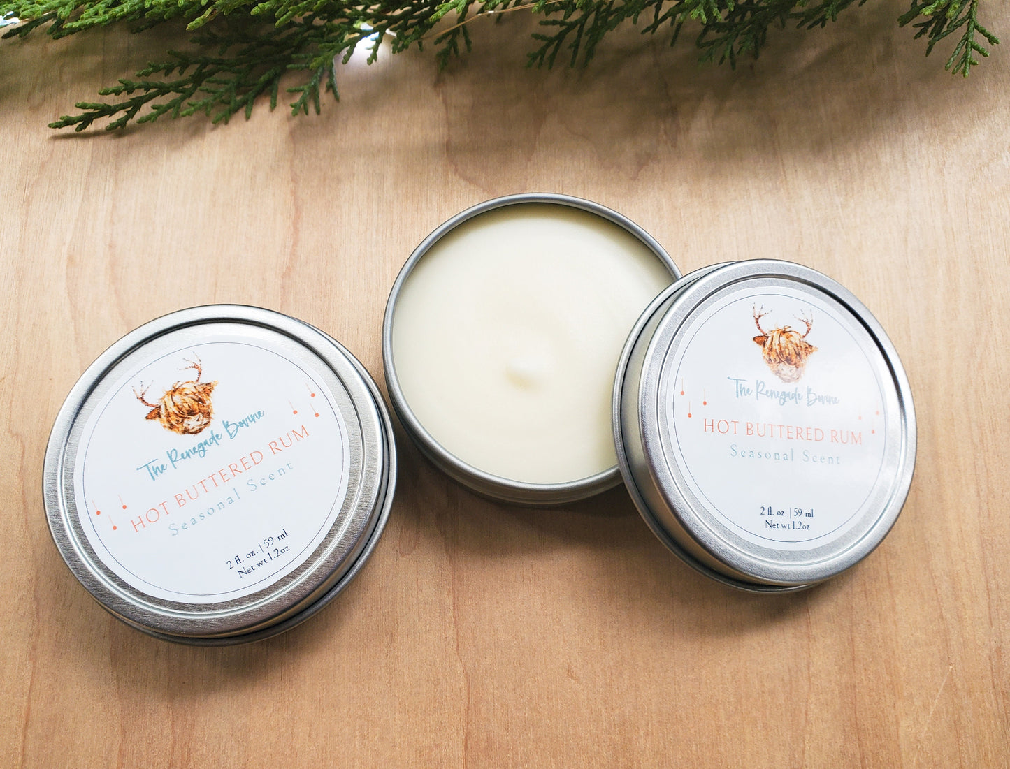 Hot Buttered Rum, Whipped Tallow Balm 2 oz