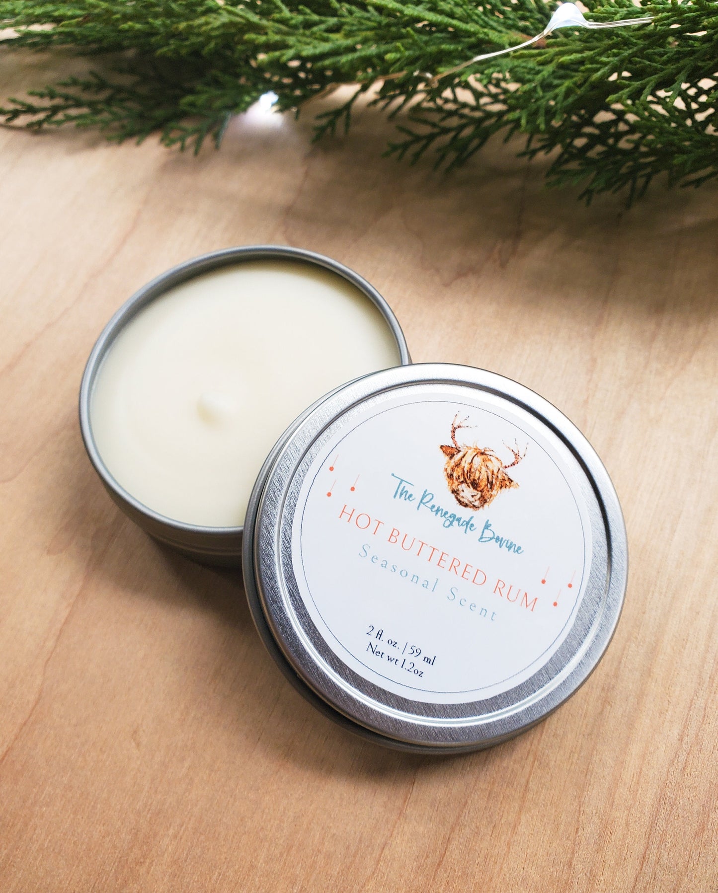 Hot Buttered Rum, Whipped Tallow Balm 2 oz