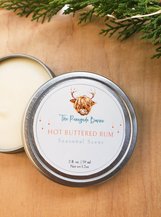 Hot Buttered Rum, Whipped Tallow Balm 2 oz