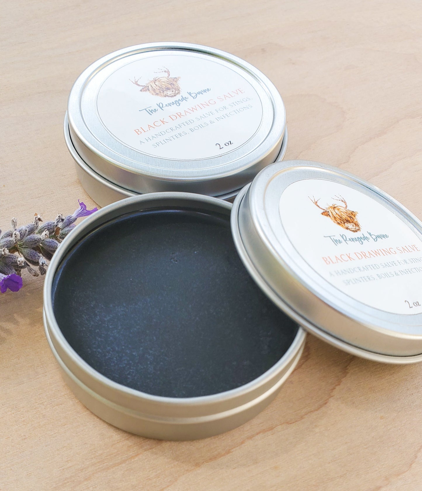 Black Drawing Salve, Tallow Balm, Bee Stings, Black Salve